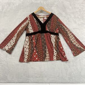 Maternity Announcements‎ Missy XL 16/18 Large Top Vintage Multi-color
